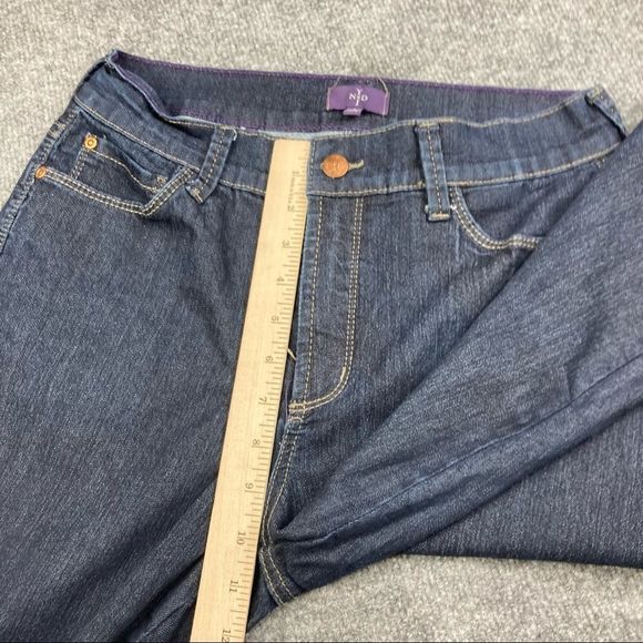 NYDJ Crop Jeans blue jeans dark wash size 6 - Picture 4 of 12